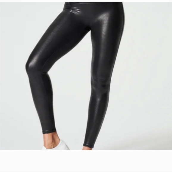 SPANX  Faux Leather  High-Waist Leggings Sz XL - Picture 14 of 14